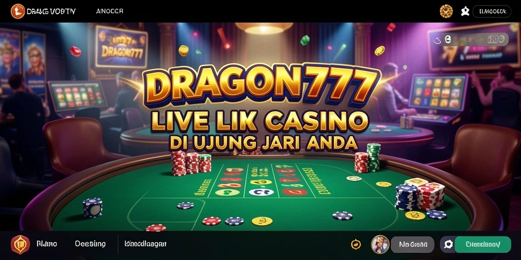 Tampilan gameplay Live Casino yang menarik dan interaktif di DRAGON777.