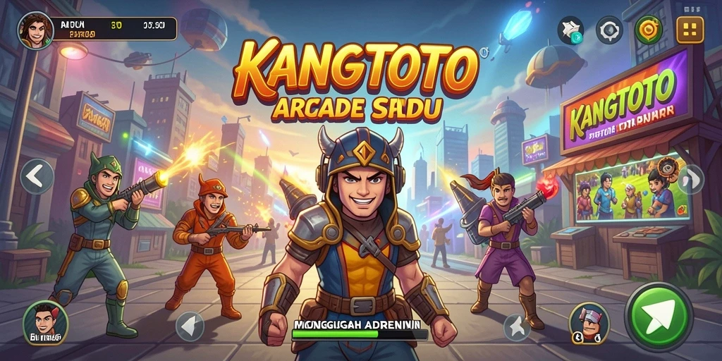 Tampilan menarik gameplay Arcade KANGTOTO yang seru.