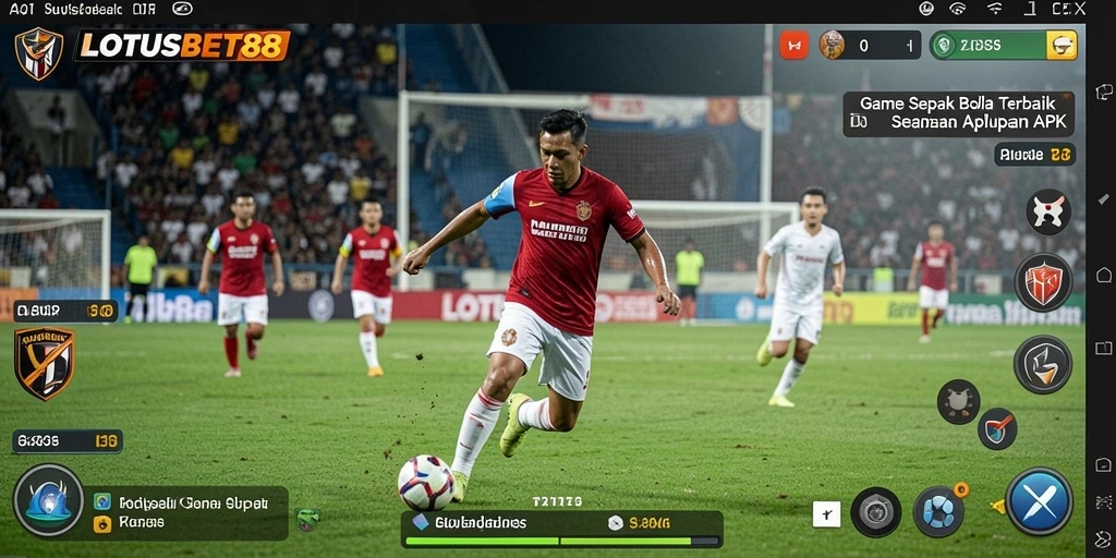 Tampilan gameplay LOTUSBET88 yang seru dan interaktif di lapangan virtual.