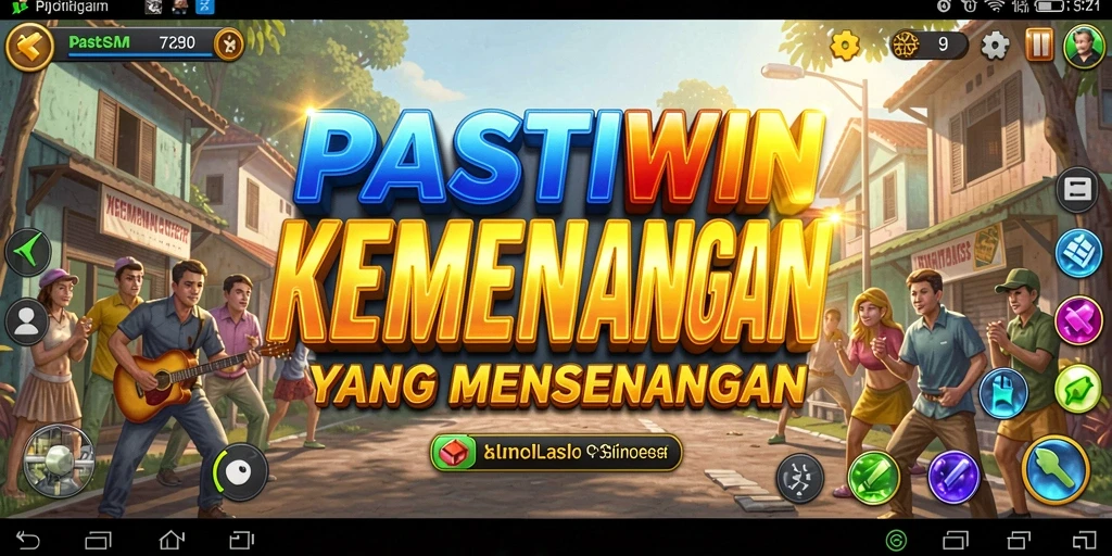 Tampilan permainan PASTIWIN yang menarik dan interaktif.