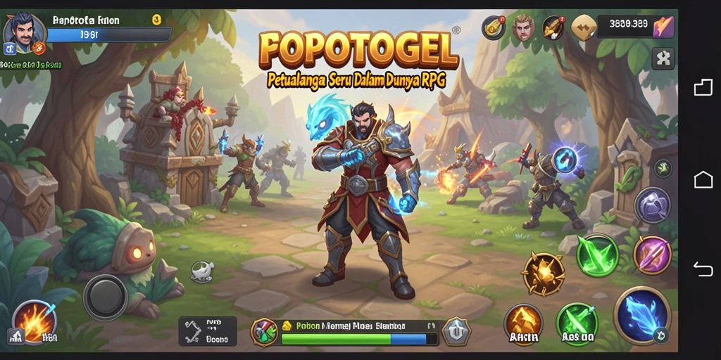Screenshot gameplay POPOTOGEL yang penuh aksi dan petualangan RPG.