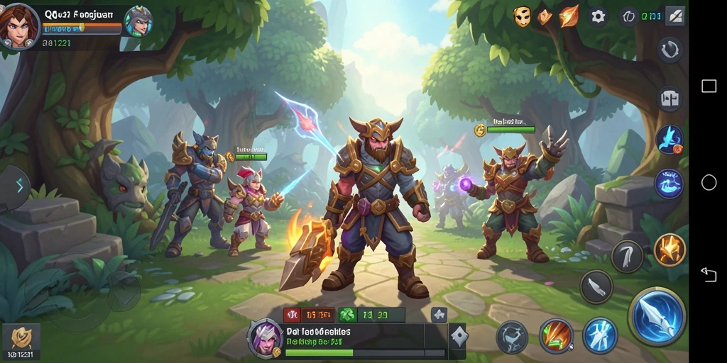 Tampilan gameplay QQ1221 yang memukau dalam pertarungan ARPG.
