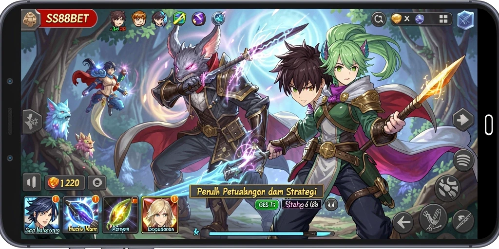 Tampilan menarik dari gameplay SS88BET yang antusias dan penuh aksi.