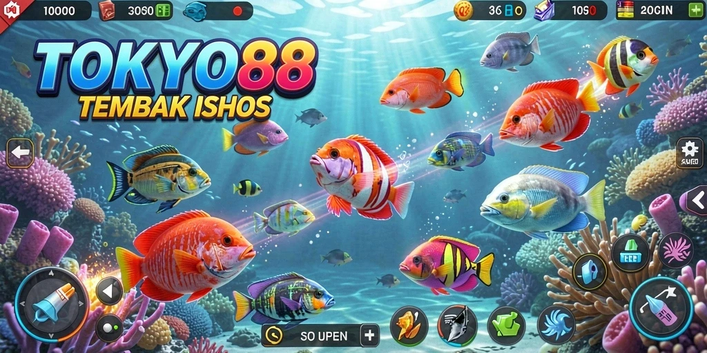 Gameplay seru Tembak Ikan di TOKYO88 dengan banyak ikan berharga.